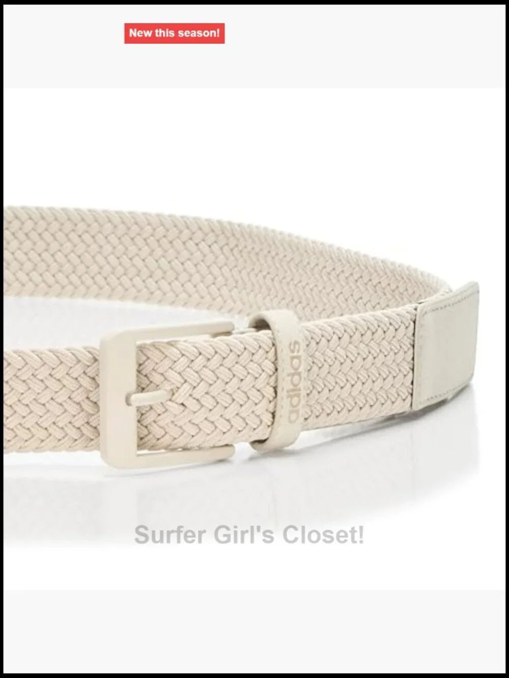 Golf Braided Stretch Belt - 70% Recycled Polyester, Metal Pin Buckle